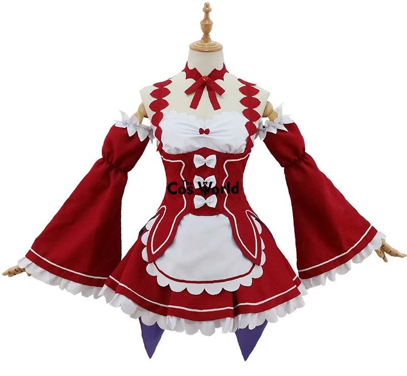 Платье для косплея из аниме Re Zero Kara Hajimeru Isekai Seikatsu Ram u RAM Remu REM Evil Demon Maid| |
