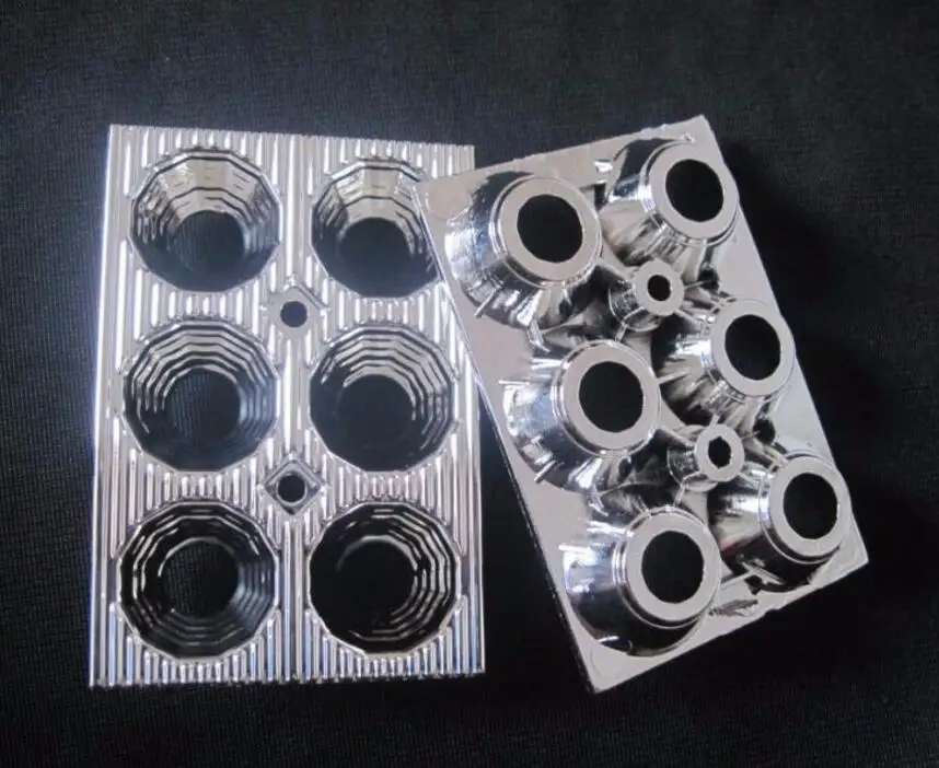 

#IHTO-68 High quality Led Reflector Cup, Headlight Reflective Cup, Size: 68X46X10mm, Surface: Plating, PC Materials