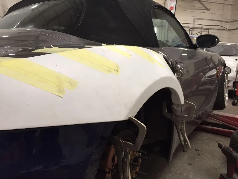 2003-2005 BMW Z4 E85 40mm Fender Flares (Rear) 6Pcs (4)