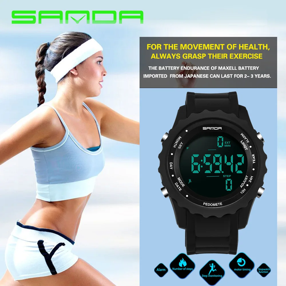 Watch ladies fashion casual digital watch men's watches Montre Femme Reloj Mujer silicone waterproof sports pedal watch women Watch ladies fashion casual digital watch men's watches Montre Femme Reloj Mujer silicone waterproof sports pedal watch women