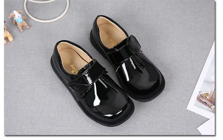 Кожаные туфли для мальчиков; Цвет черный, белый; вечерние туфли для мальчиков; свадебные туфли; 26-41; GZX02