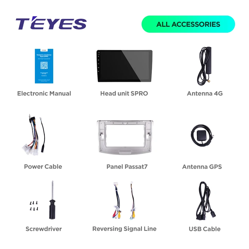 Excellent TEYES SPRO For Volkswagen Passat 7 B7 2010 2011 2012 2013 2014 2015 Car Radio Multimedia Video Player Navigation GPS Android 8.1 5