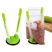 2 шт мешковатые стойку Еда держатель мешка Hands Free Управление регулируемые по высоте организатор полка