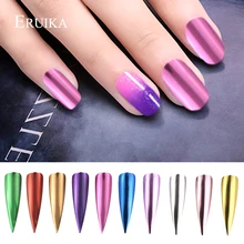 1 коробка золотой серебряный зеркальный блеск для ногтей УФ-Гель-лак блестки Металлик хром пыль пигмент маникюр Дизайн ногтей Пудра украшение