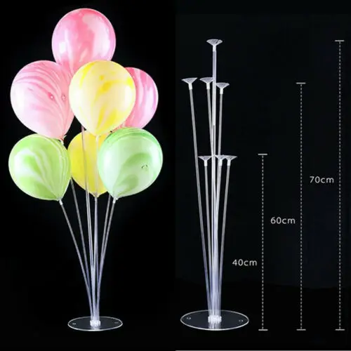Лимит 100 1-Set колонки вертикальные воздушные шары Дисплей Стенд Свадебная вечеринка Декор прозрачный шар