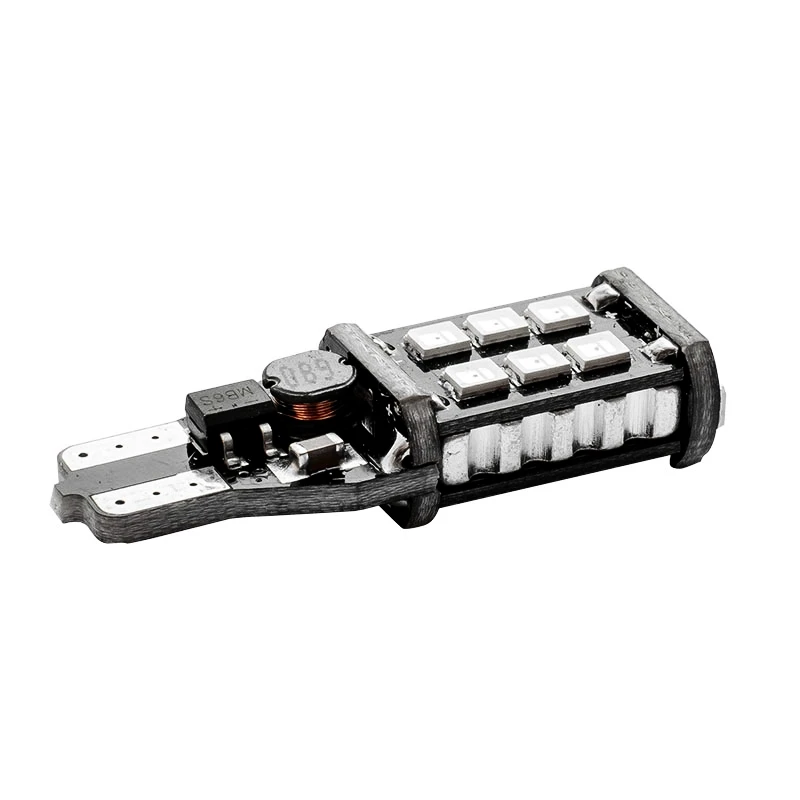 100 шт. T15 W16W WY16W 15 SMD 2835 Светодиодный автомобильный стоп сигнал 15SMD CANBUS безошибочный