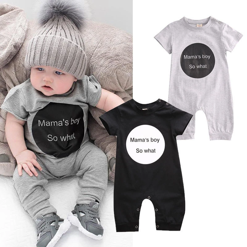 Infantile Nouveau Ne Bebe Garcon Fille Vetements Coton Tenues Barboteuse Mignon Noir Unique Poitrine Salopette Aliexpress
