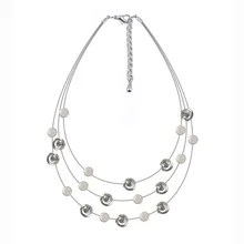 Макси цепочки и ожерелья модные для Многослойные колье-воротник, короткое ожерелье с подвесками на цепочке