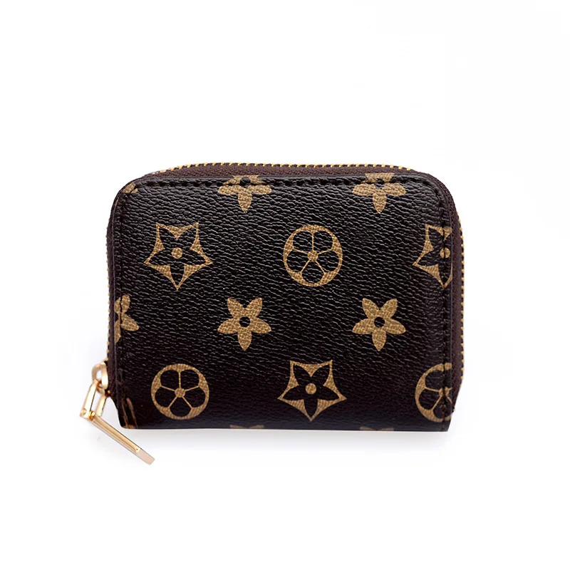 

Women 'S 2 Fold Short Wallet Multi-Card Position Floral Fashion Wallet Manufacturer Direct Small Wallet 2019 New Style Female sh