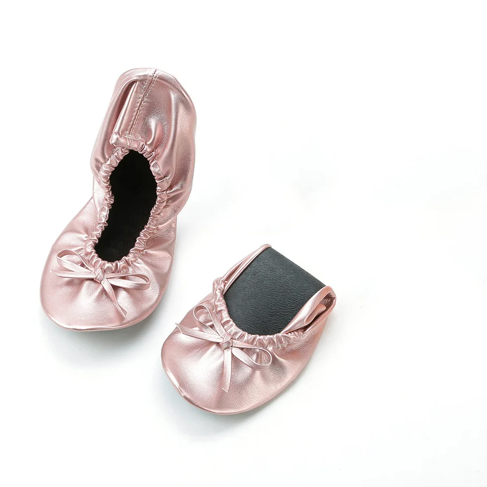 rose gold ballet slippers