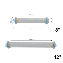 Многофункциональные рулонные булавки для помадки, пирога, печенья толстые Регулируемые Силиконовые скалки Инструменты для выпечки TT-best