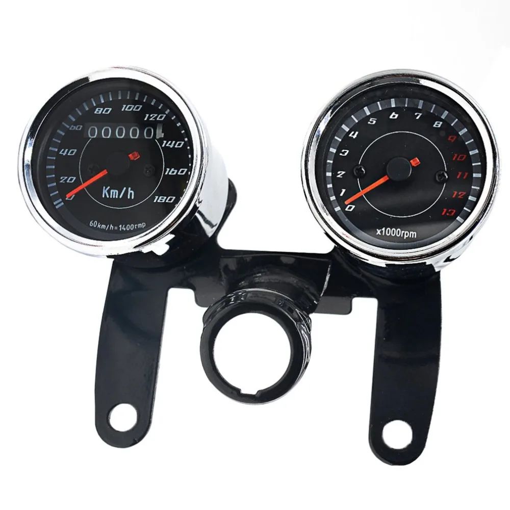 

Speedometer Combination 12V 0-180 Km/h LED Universal Motorcycle Tours Tachometer Gauge With Stand
