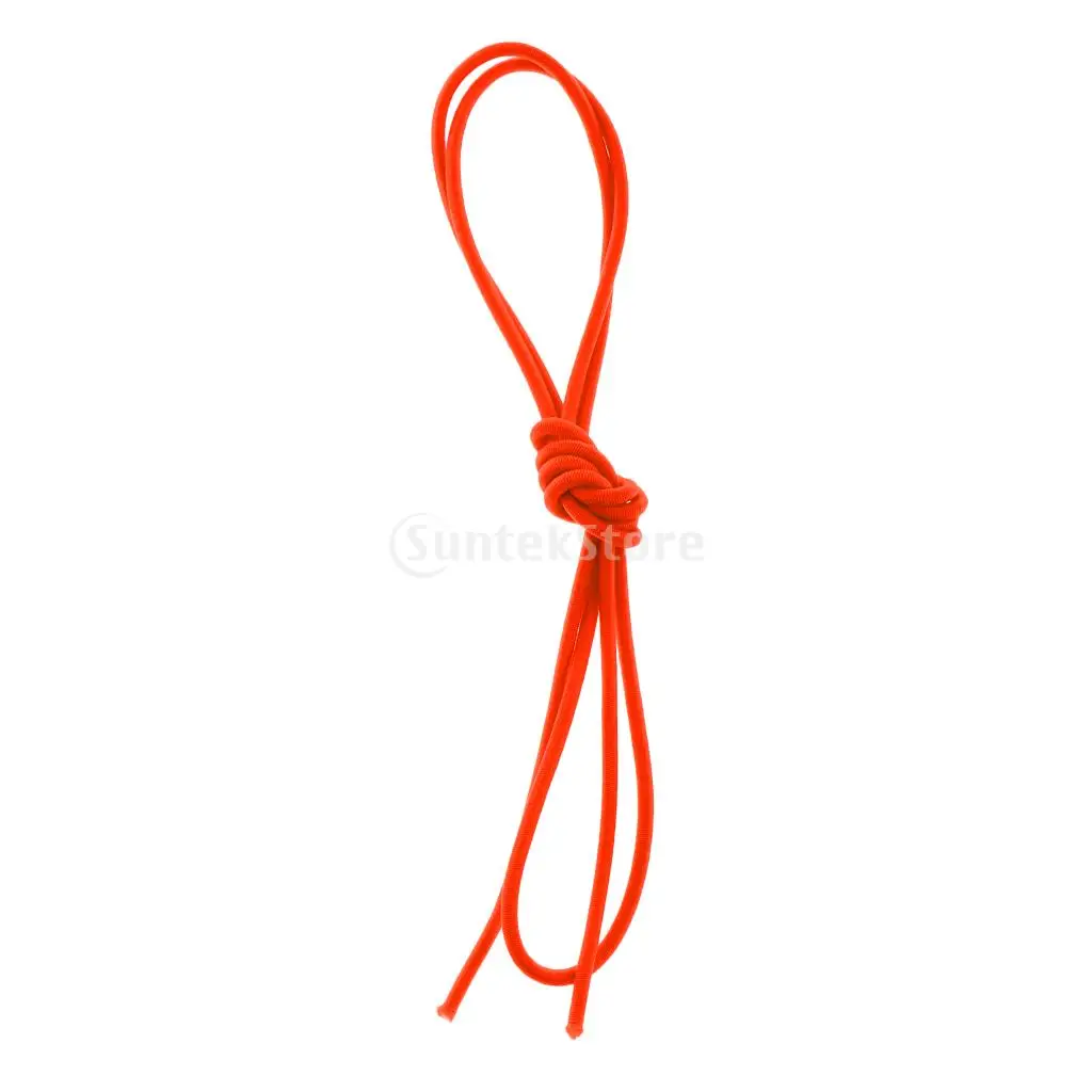 Orange 3mm 0.5-100m Strong Bungee Rope Shock Cord Tie Down Strap Trailer Boat Kayak/ Replacement Tent Folding Rod Elastic Rope