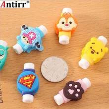 Cartoon Kawaii 8 Pin Cable Protector Rubber Charger Cord USB Cable Winder For Apple IPhone 4 5 5s 6 6s 7 plus cable Long