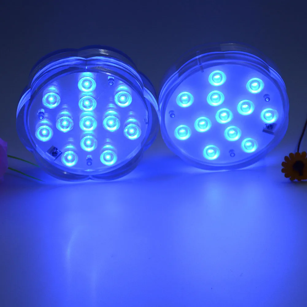 

4 Pcs/Set Swimming Pool LED Light Bulb Submersible Underwater Remote Control Pond Decor RGB Lamp HVR88