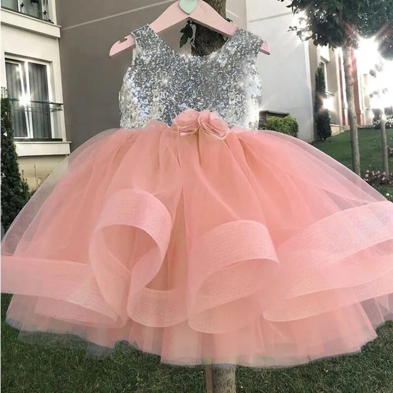 

Girls Clothes 1-5 Years Cute New Summer Princess Girl Clothes Sequins Bowknot Sleeveless Backless Party Dress For Girls Sundress