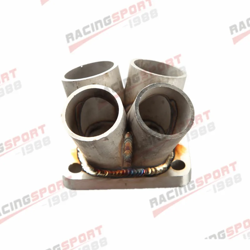 4-1 4 Cylinder Manifold Header Merge Collector Stainless Steel T3 T3/T4 Flange цена 4-1 4 Cylinder Manifold Header Merge Collector Stainless Steel T3 T3/T4 Flange цены онлайн