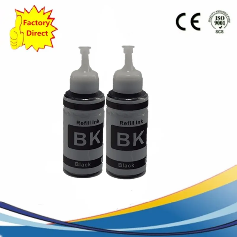 2BK Набор для заправки чернил GI-490 BK GI490 C M Y, PIXMA G1400, G2400, G3400, G1000, G2000, G3000 - Цвет: 2BK