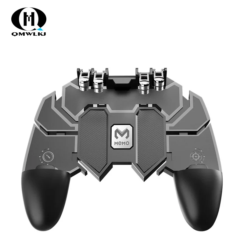 

AK66 Six Finger All-in-One Pubg Mobile Controller Gamepad Pubg Mobile Trigger L1R1 Shooter Joystick Game Pad For IOS Android