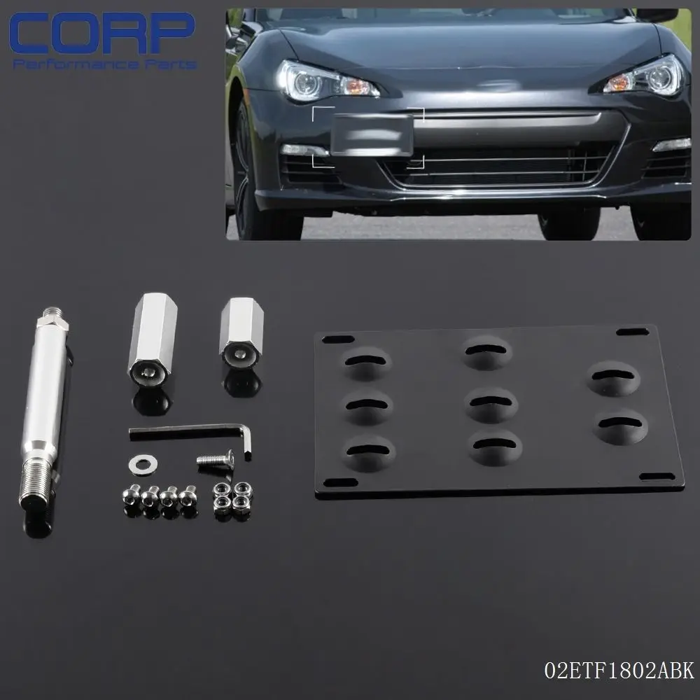 Free Shipping Bumper Tow Hook License Plate Mounting Bracket Holder For