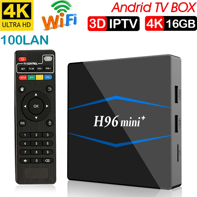 Android 7,1 ТВ-приемник с WiFi S905W smart tv box android 2 Гб ОЗУ четырехъядерный комплект-топ caja de tv box 4 к медиаплеер X 96 приставка