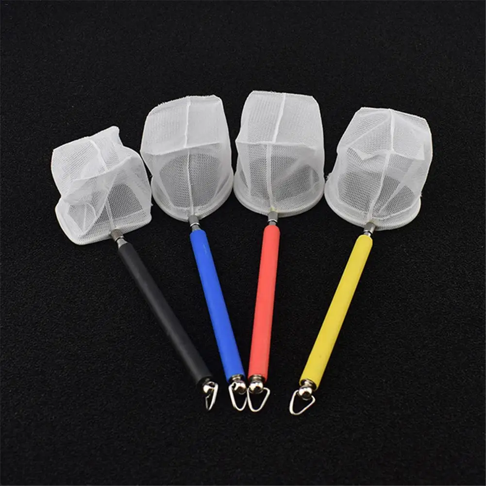 

Retractable 3D Aquarium Fish Tank Catch Net Stainless Steel Rod Fishing Round Square Pocket Shrimp Catching Nets Random Color