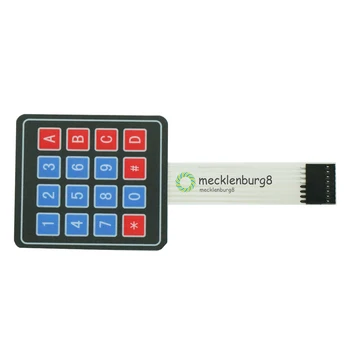 

4 * 4 Matrix Array/Matrix Keyboard 16 Key Membrane Switch Keypad DC 35V 100mA 1W For Arduino 4X4 Matrix Keyboard