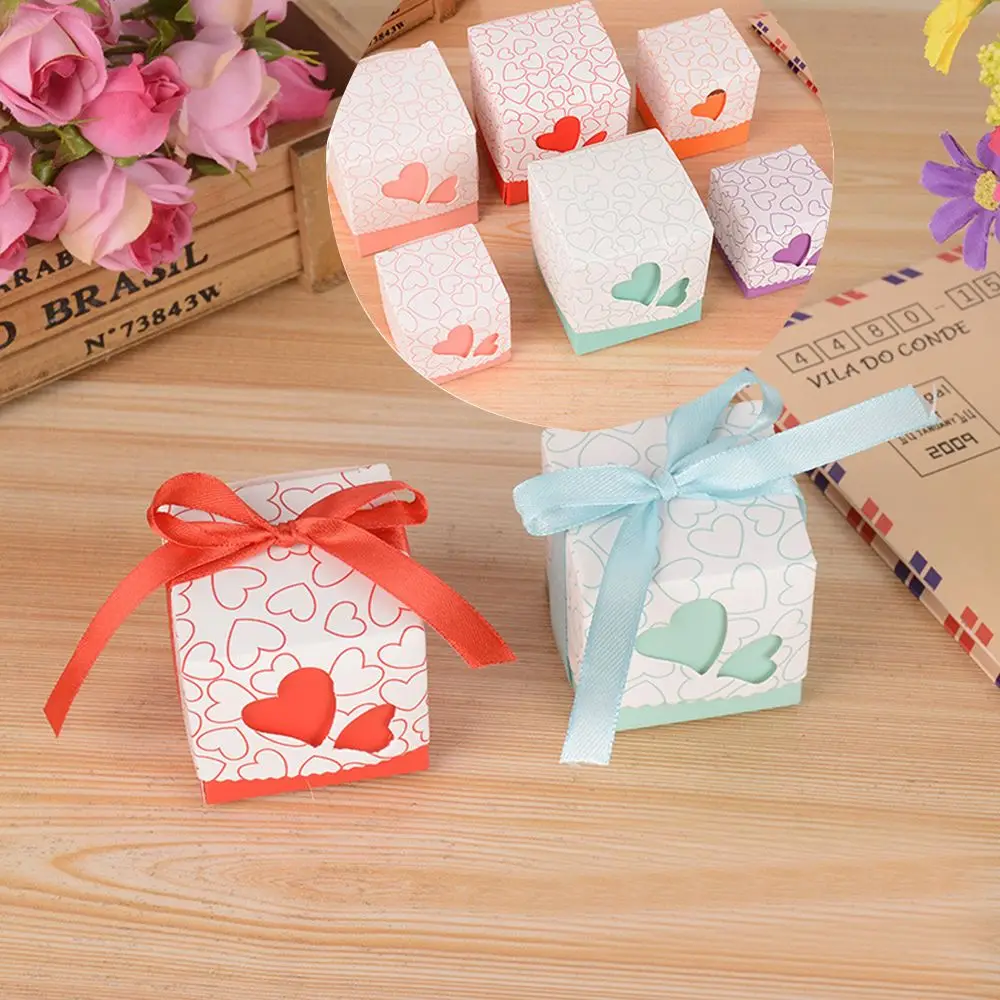 Buy 100 pcs New Romantic Love Heart Small Candy Boxes