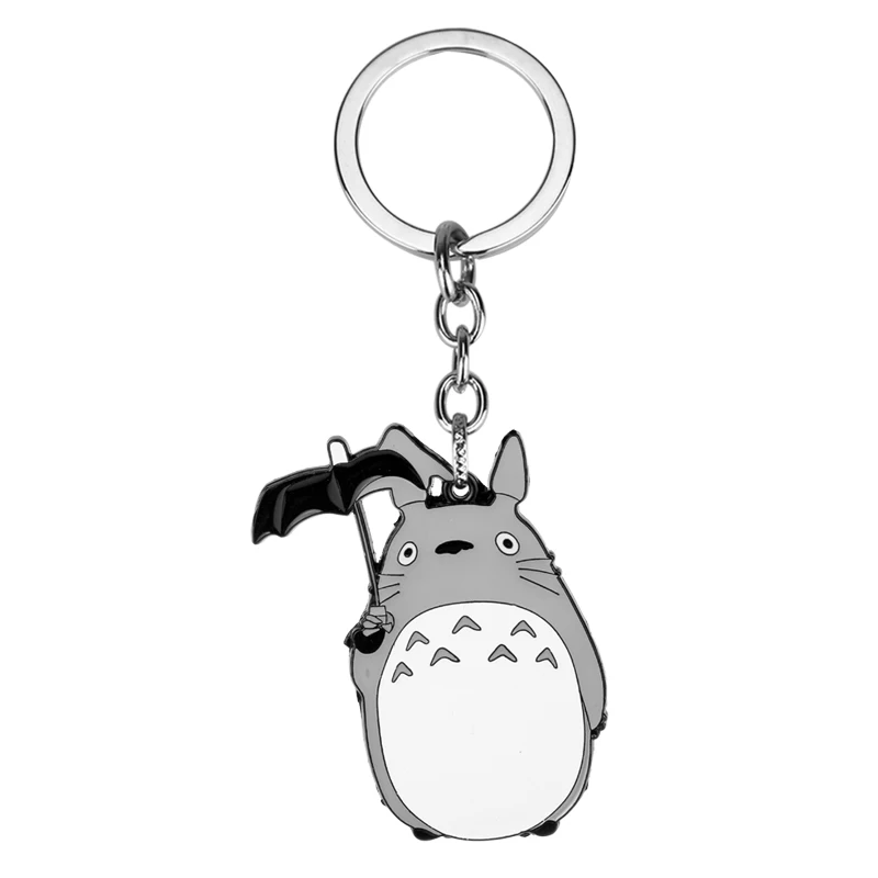 Милые Мультяшные аниме Kawaii брелки totoro& ожерелье забавные животные подвеска брелок для ключей колпачки Брелок для Миядзаки Хаяо любителей комиксов - Цвет: keychain