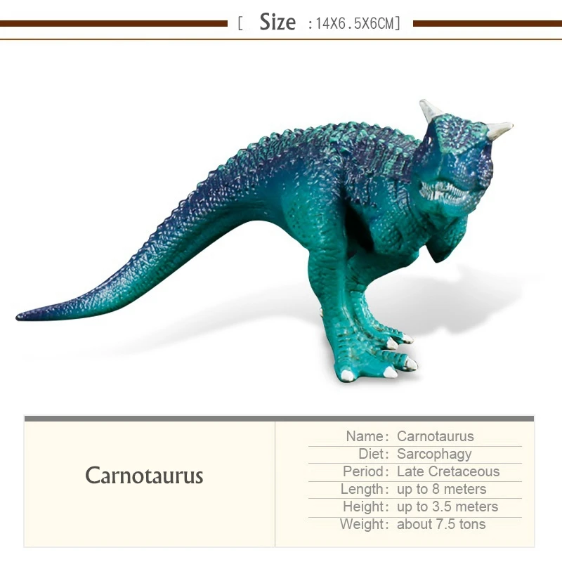 Carnotaurus Wigrow динозавр тираннозавр Птерозавр карнотаурус динозавры модели детские игрушки экшн Коллекционные Фигурки игрушки подарок для мальчиков - Цвет: Carnotaurus