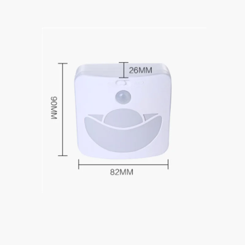 Светодиодный PIR инфракрасный человеческий индукционный датчик Ночной свет три режима Светодиодные лампы для шкафа для ступеньки спальни Прихожая ночник