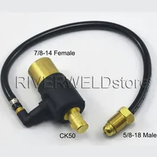 Соединительный кабель 7/"-14 женский Быстрый штекер для WP SR 26 TIG сварочный фонарь