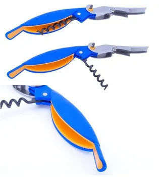 

New Parrot Bottle Opener Whit Hippocampal Knife Stainless Steel Corkscrew For Cans Jars Red Wine Beer Bottles Openers BAR Tools