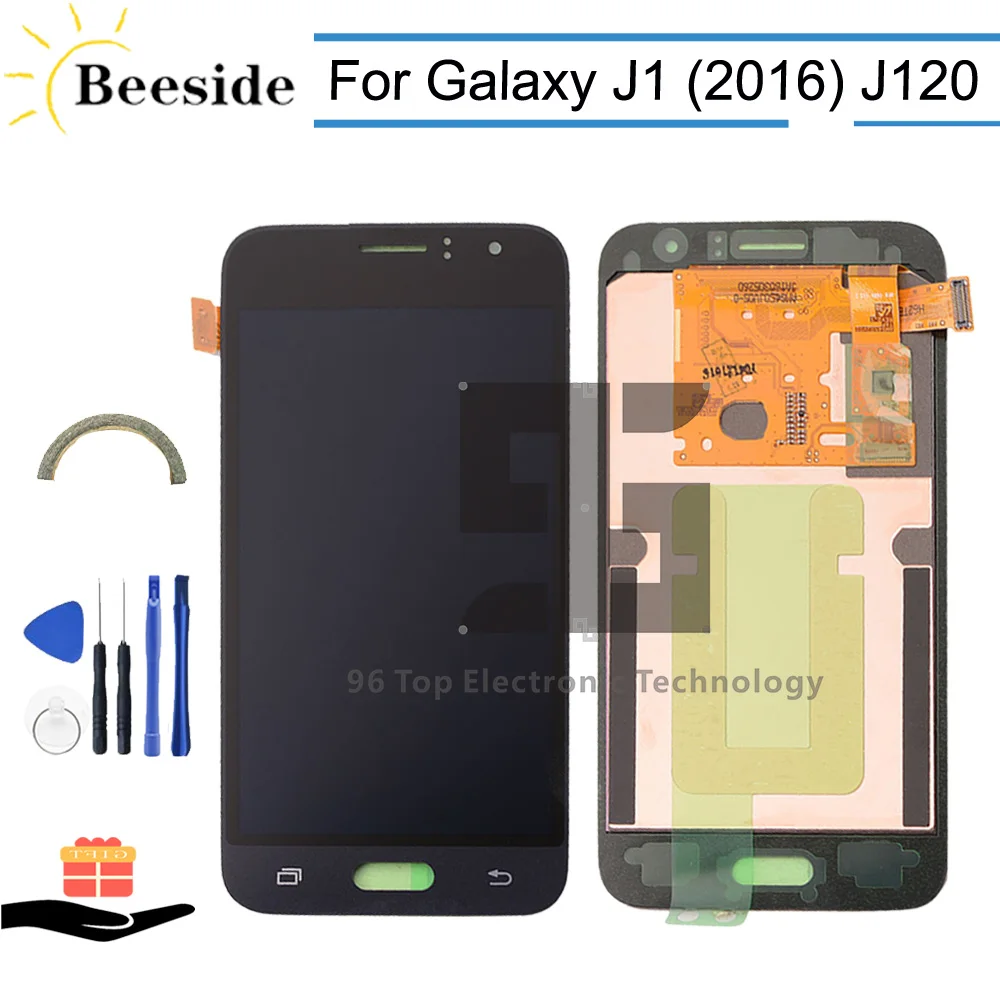 Скидка AA + для samsung Galaxy J1 (2016) J120 J120F J120F DS J120G DS J120H J120H DS J120M ЖК дисплей кодирующий преобразователь сенсорного экрана в сборе