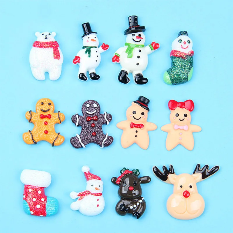 

100Pcs Slime Charms Christmas Gift Resin Slime Filler For Kids Lizun Plasticine DIY Slime Accessories Supplies Decoration