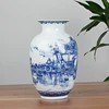 Classic Chinese Blue and White Ceramic Vase Antique Tabletop Porcelain Flower Vase For Hotel Dining Room Decoration 2