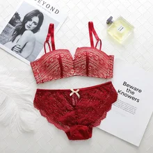 EFINNY Цветочный комплект нижнего белья с вышивкой сексуальная девушка Пуш Ап кружевное нижнее белье комплект женские трусики