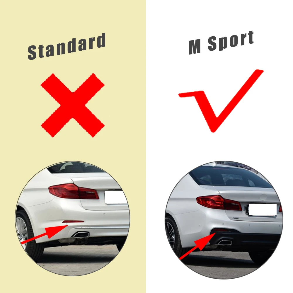 Спойлер для заднего бампера из углеродного волокна диффузор BMW G30 F90 M Sport Sedan 4