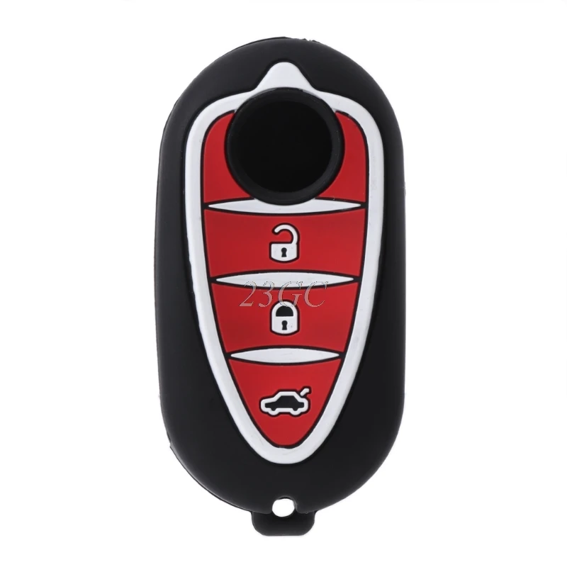 

3 Buttons Silicone Car Key Fob Case For Alfa For Myth 159 For GTO For Romeo 4C GTA D20