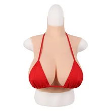 G cup breast Food grade silicone form with Liquid silicone filling Chest prosthesis for Dragqueen Artificial Boobs Enhancer