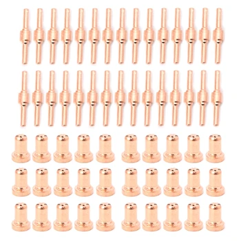 

60PCS Extended Long Plasma Cutter Tip Electrodes&Nozzles Kit Welding Nozzle