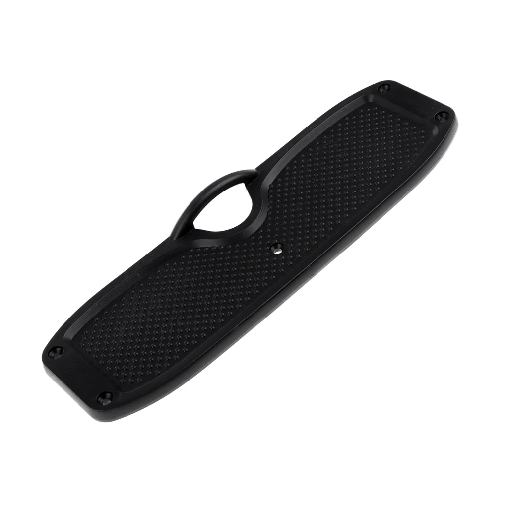 Protable Durable Black Transom Plate Outboard Mounting Engine Bracket for Inflatable Boat Rubber Dingy Yacht Fishing 30 x 9.3cm