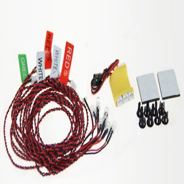 

8 LED Flashing Light Lines System For RC Airplane Car Models