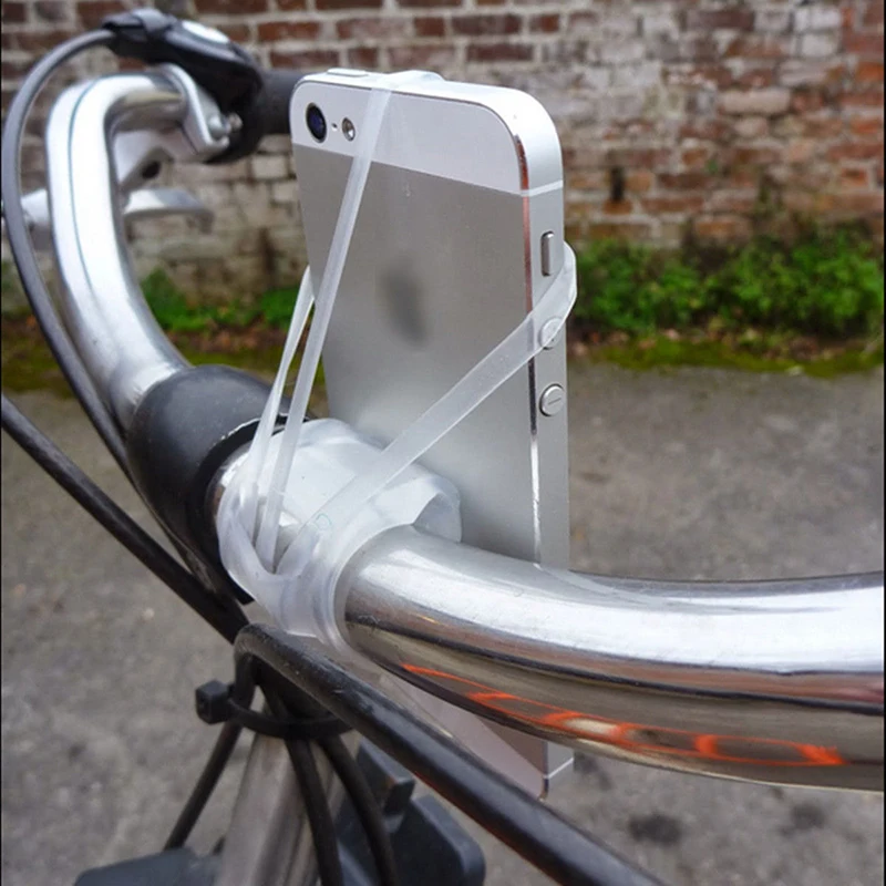 Силиконовый держатель для телефона на велосипед, ремешок для смартфона, крепление на руль мотоцикла, держатель для телефона для iPhone, Samsung, GPS, простая установка