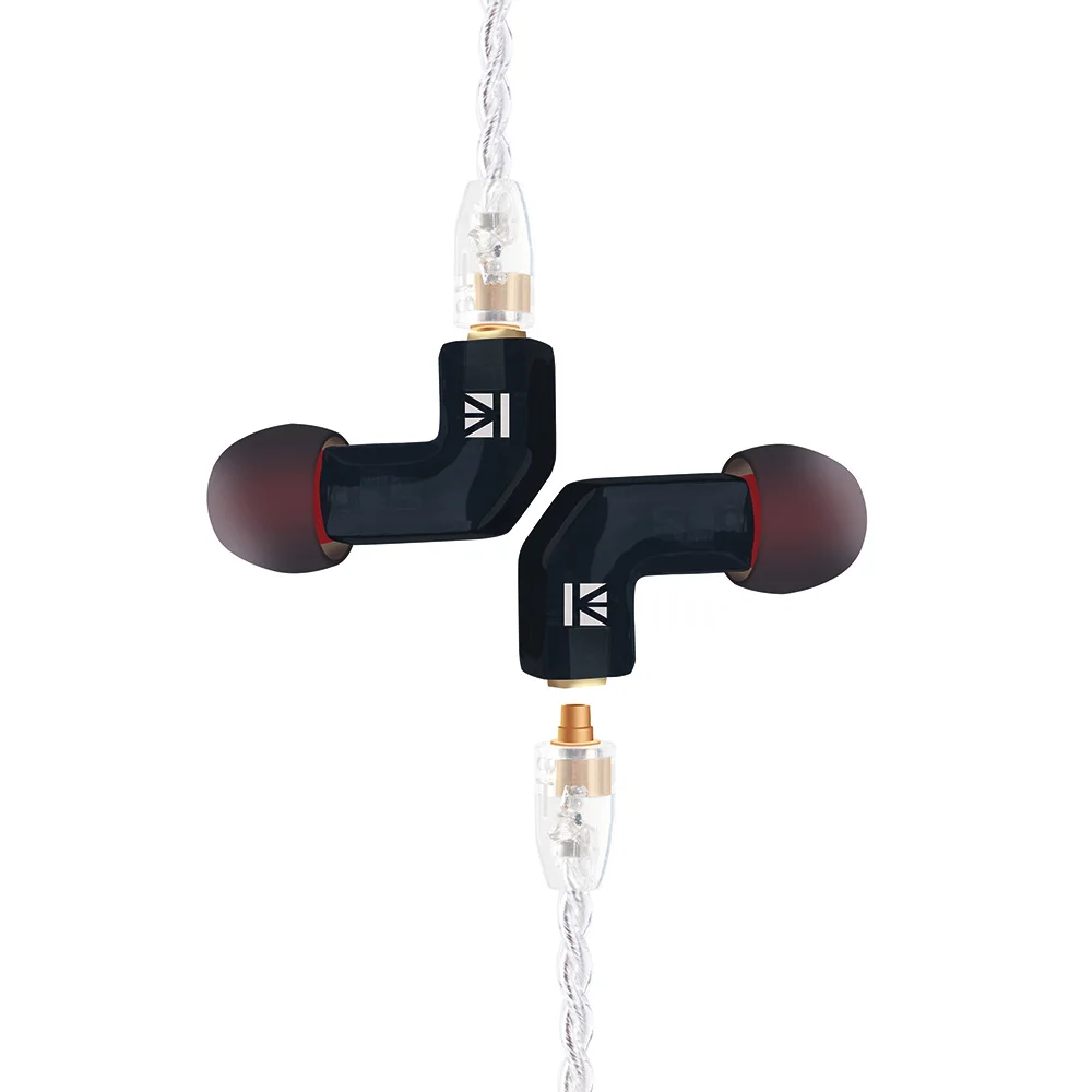 Black AK KB EAR F1 наушники с сбалансированной арматурой, наушники с басами, DJ, для бега, Спортивная технология, Hi-Fi гарнитура с 3,5 мм MMCX наушниками, KEEAR Opal - Цвет: Black