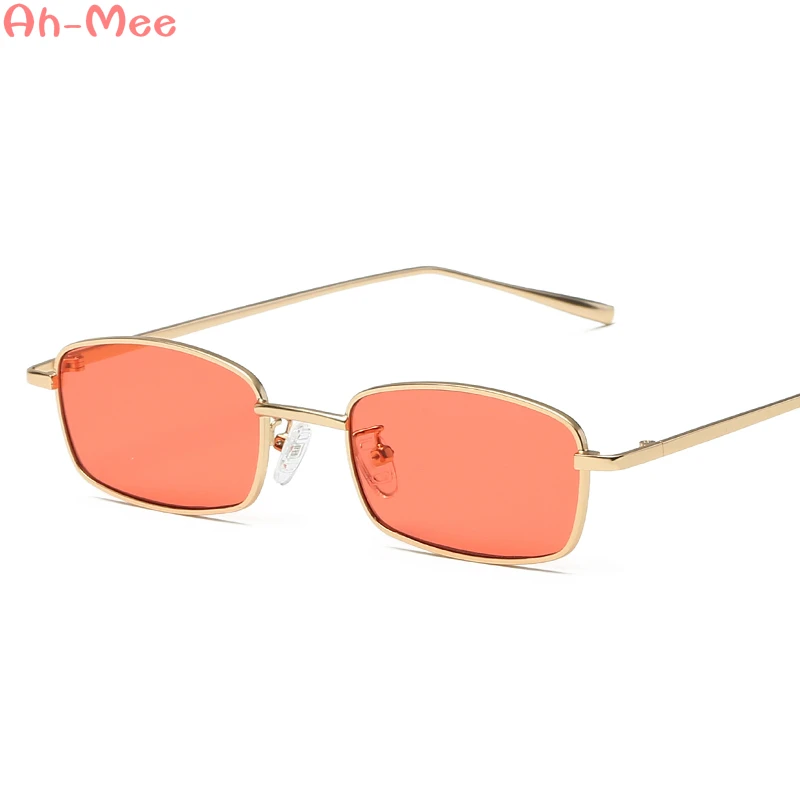 

New Small Rectangle Frame Sunglasses Women Vintage 2018 Brand Designer Sun Glasses Metal Square Frame Lady Eyeglasses