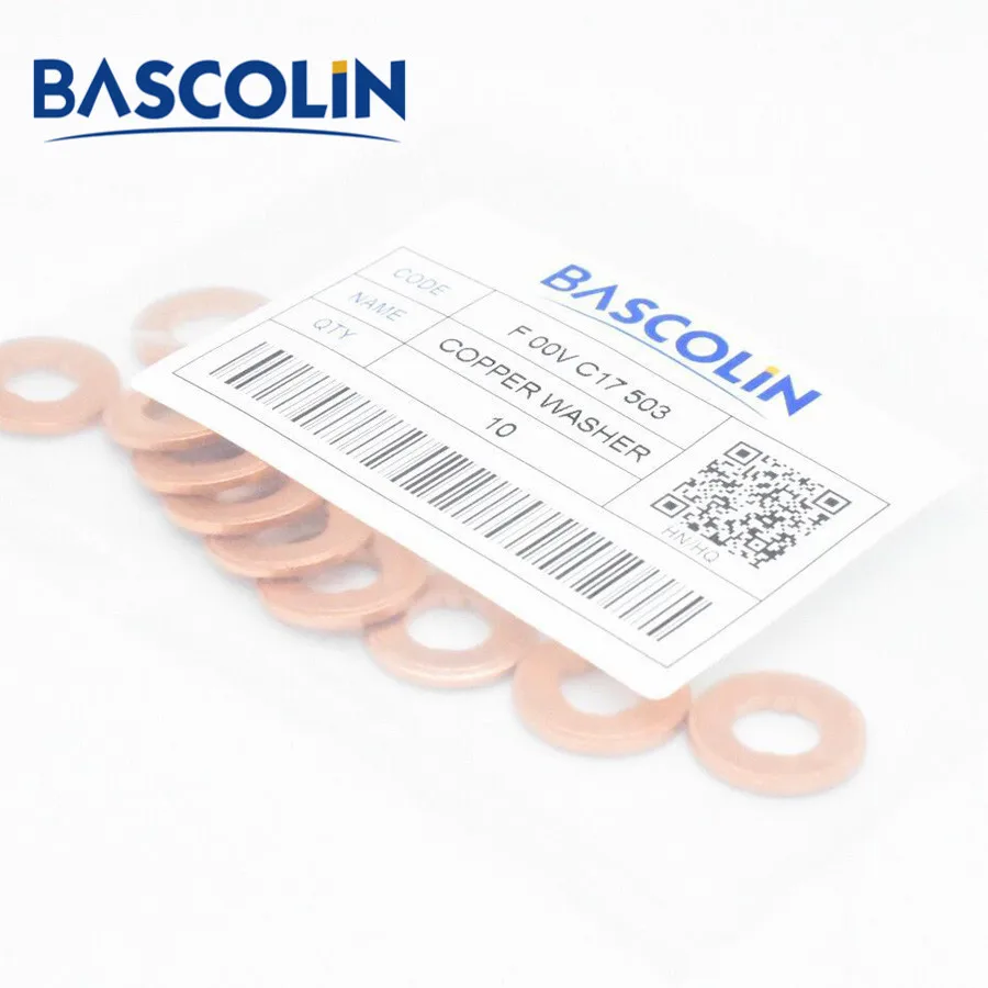 Медные гайки для инжекторов BASCOLIN Common Rail F00VC17503 / F 00V C17 503|Топливный инжектор| |
