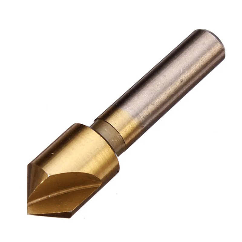 3pcs Single Flute 90 Degree Edge Chamfer Countersink Drill Bit End Mill Cutter Hand Tool Countersink Electric Drill Drill Bit