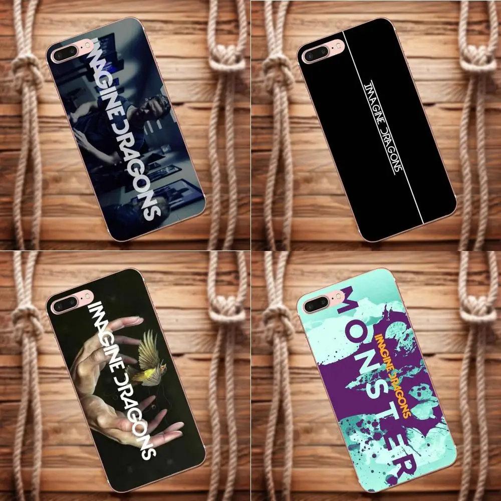 Vvcqod нарисованные драконы синий и серый логотип Чехол для iPhone 4 4S 5 5C 5S SE 6 S 7 8 Plus X