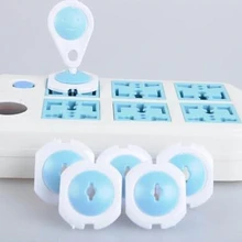 Разъем защиты электрическим током отверстие дети Средства ухода за мотоциклом для Детская безопасность электрической безопасности Пластик безопасная фиксатор крышки